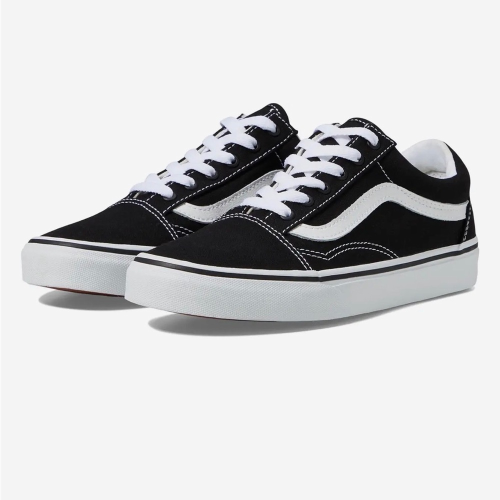 Vans Old Skool Black and White and Brown Box